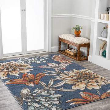 Giglio Modern Botanical Flower Area Rug